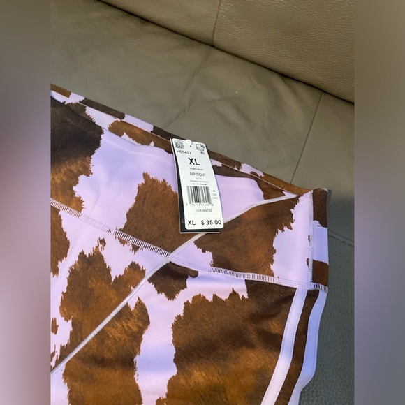 NWT! XL ADIDAS X IVP Brown and Purple Patterned Tights - Picture 3 of 3